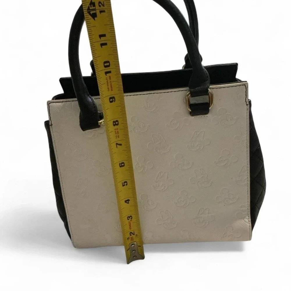 Loungefly Disney Mickey Minnie Satchel Bag Womens Medium Black White Excellent